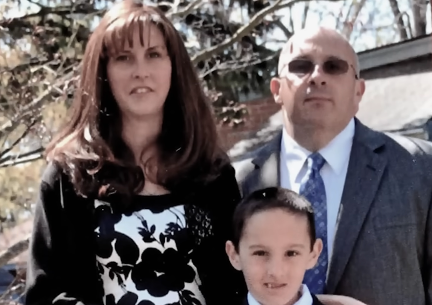 Kathleen Valentini with husband Val and son Matthew