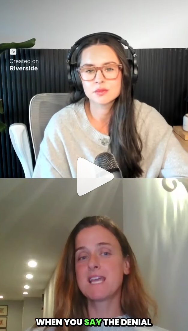 Dr. Julie asks Anna Harris: when you say the denial is a business model