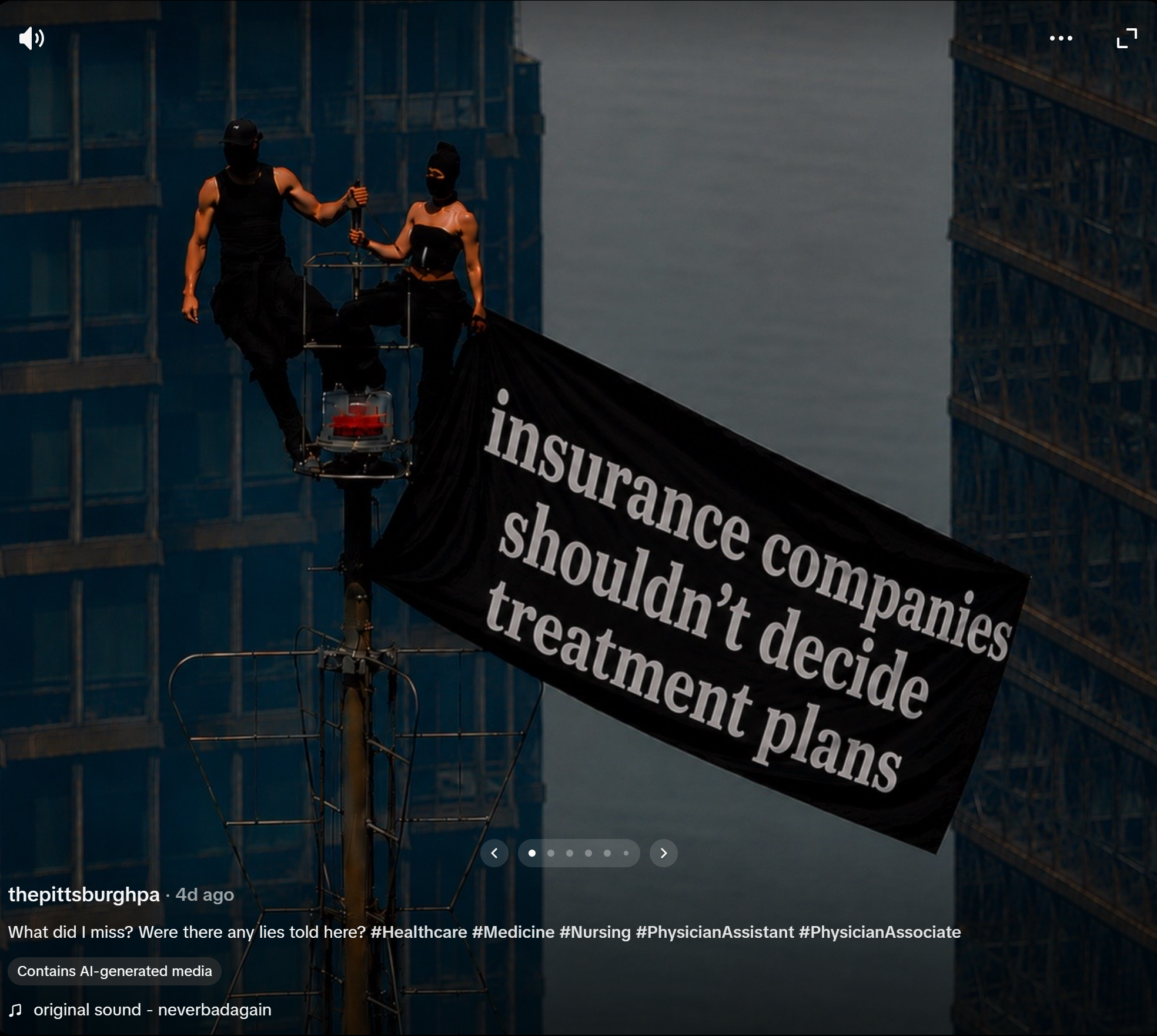Banner: 'Insurance companies shouldn't decide treatment plans'