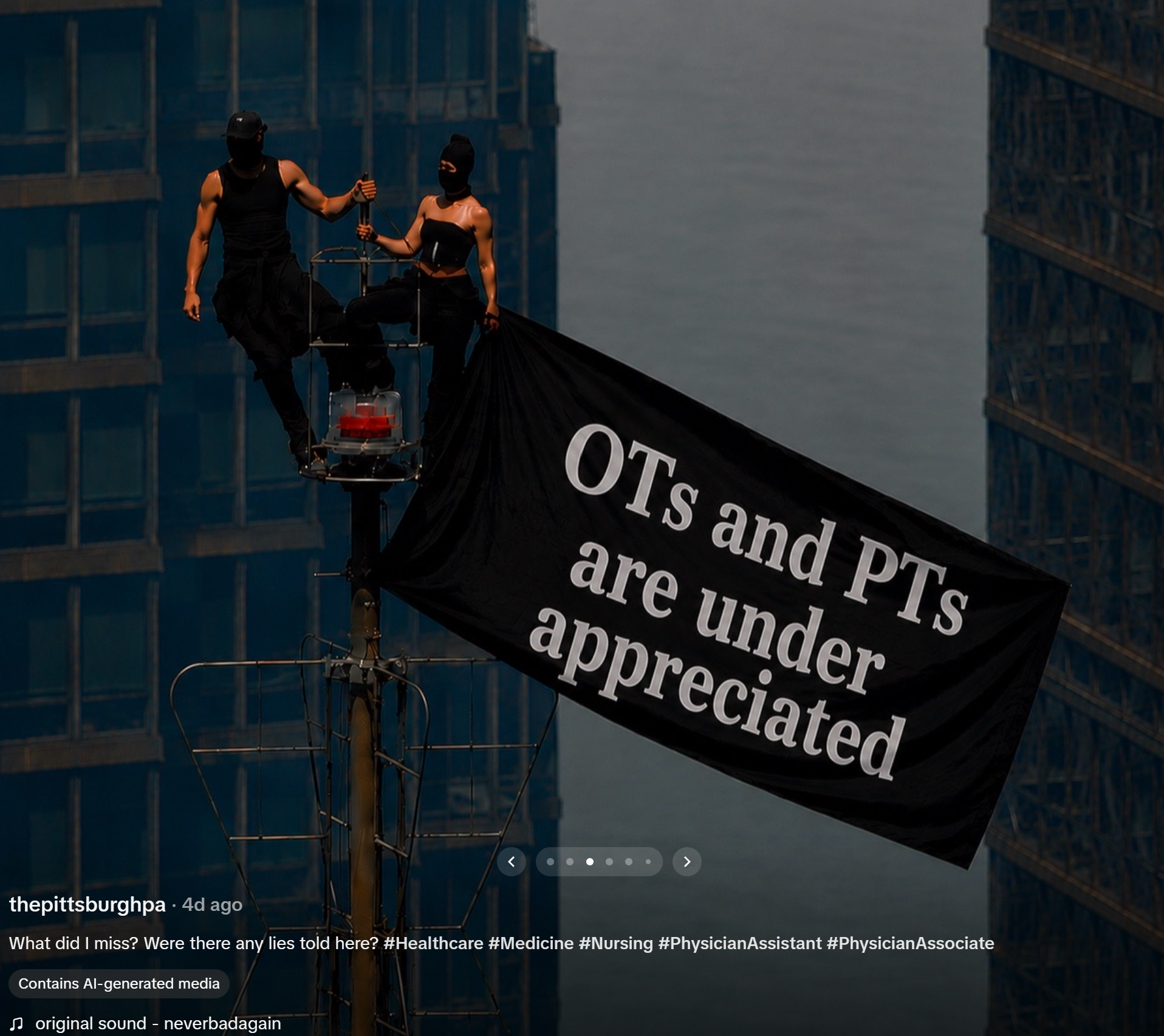 Banner: 'OTs and PTs are under appreciated'