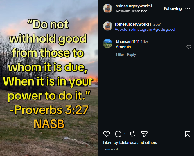 Dr. Shibayama reel quoting Proverbs 3:27